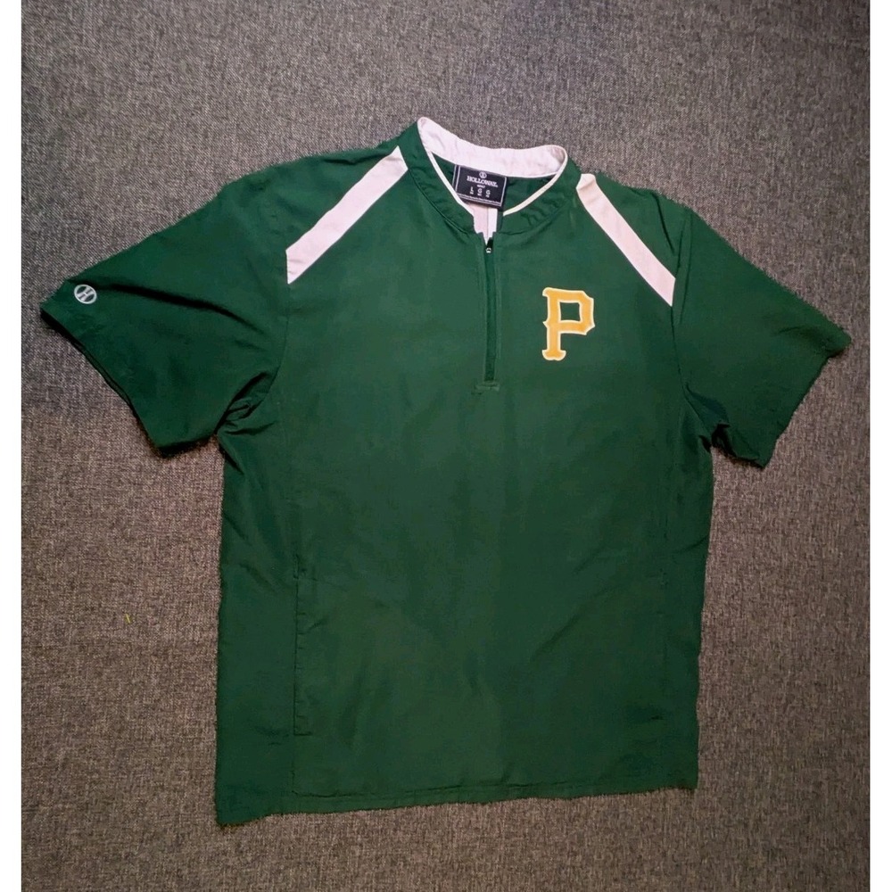 Pittsburgh Pirates Holloway Short Sleeve Performance T Shirt Men's Large 1/4 Zip
